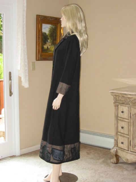 Artsy STALEY GRETZINGER Wool DUSTER Opera COAT S/M  