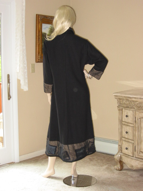 Artsy STALEY GRETZINGER Wool DUSTER Opera COAT S/M  